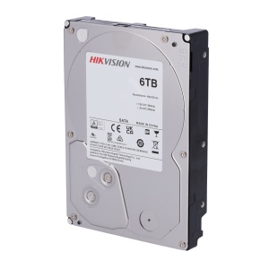 Disco duro Hikvision - Capacidad 6 TB - Interfaz SATA hasta 176 MB/s - Modelo DS60HKVS-VX1 - Especial para Videograbadores - Hasta 64 cámaras de alta definición