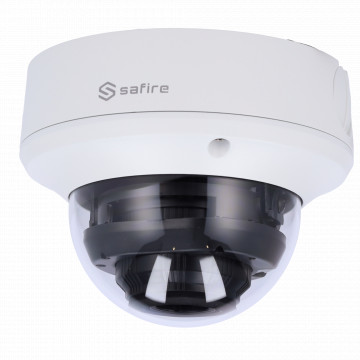 Dome Varifocal Chamber Safire GAMA PRO - 5 MPX CMOS haute performance - lentille motorisée 2,7 ~ 13,5 mm - Matrice de plage IR - Power Over Coaxial (POC SAFIRE) - IP67 imperméable