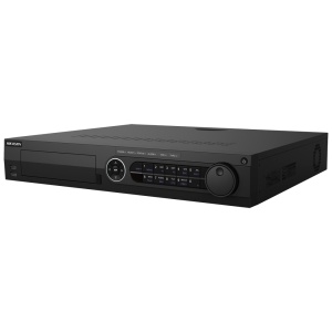DVR Hikvision 5n1 - 16 CH HDTVI / HDCVI / AHD / CVBS - Hasta 34 canales IP - Resolución máxima de entrada 4K - Salida HDMI 4K, HDMI 1080p y VGA - Compatible con 4 HDDs de hasta 12 TB cada uno
