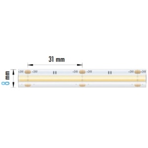 ECOB LED-STREIFEN 15W 24V 6500K IP65 5MT