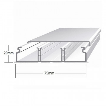 Efapel - 10140CBR Clip 75x20 Weiß - 5603011039868