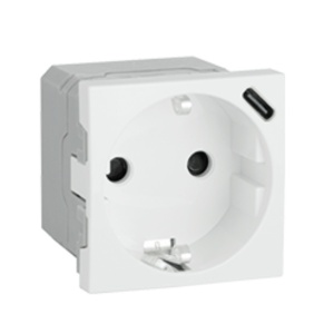 EFAPEL - 45139SBR TOMADA SCHUKO C/CARREGADOR USB TIPO C BRANCO - 5603011650469