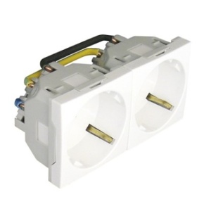 EFAPEL - 45190SBR PRESA DOPPIA SCHUKO - 4 MODALITÀ BIANCO - 5603011562748