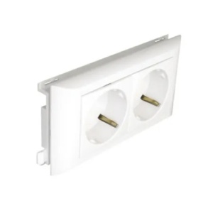 EFAPEL - 45273CVM PRESA DOPPIA SCHUKO CON OBTUR L60 - 4 MODALITÀ ROSSO - 5603011075859