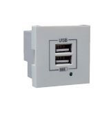 EFAPEL - 45439SBR Doppel USB -Ladegerät an Weiß - 5603011614584