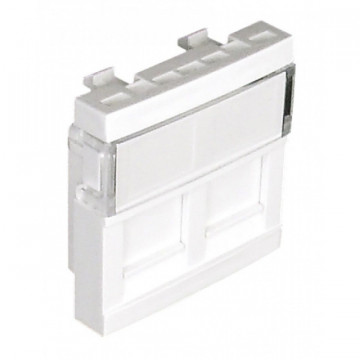 EFAPEL - 45971SBR Double module pour les connecteurs RJ45 - 2 Mob blanc - 5603011062668
