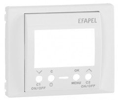 EFAPEL - 70744TBR CENTRO P/INTERRUPTOR HOR DIG 2 CIRC BRANCO - 5603011565183
