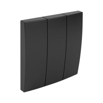 EFAPEL - 90661TPM TECLA TRIPLA PRETA MATE - 5603011606046