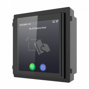 Erweiterungsmodul - 4" IPS-Touchscreen | Tastatur und Verzeichnis - Öffnung mit MF-Karte und PIN - Speicher 500 Kontakte - Geeignet für den Außenbereich IP65 | IK08 - Modularer Aufbau