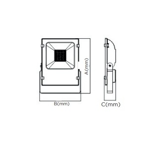 ESL0830WH - 100101200029 - PROJ.LED EXTERIOR PRO 30W 6400K IP65