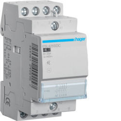 ESL425SDC - Contactor silencioso 25A, 4NA, 12V DC 2M HAGER EAN:3250612230693