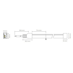 ESL6616WW - 100100700096 - Tape LED Neon Pro 24V 6.6W / M 2700K Horizontal