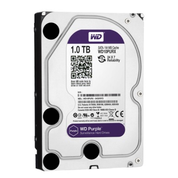 Festplatte – Kapazität 1 TB – SATA-Schnittstelle 6 GB/s – Modell WD10PURX – speziell für Videorecorder – lose oder im DVR installiert