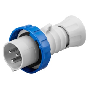 Ficha móvel, IP66/IP67/IP68/IP69, 2P+T, 16 A, 230 V, 6 h