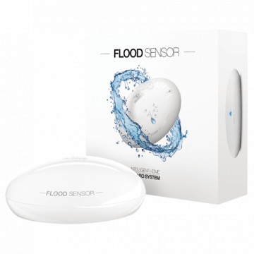 Flood Detector - Wireless / Bluetooth - Apple Homekit Compatible - Internal Antenna - NC Contact for Alarm System - DC12V or 1 CR123A 3.0 V Battery