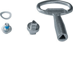 FZ502 - Cerrar p/IP55/IP65 triangular 7mm HAGER Ean:3250612765027