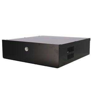 Geschlossenes Metallgehäuse für DVR – speziell für CCTV – für Rekorder bis zu 2 HE Rack – Camlock – Lüfter im Lieferumfang enthalten – Qualität und Widerstandsfähigkeit