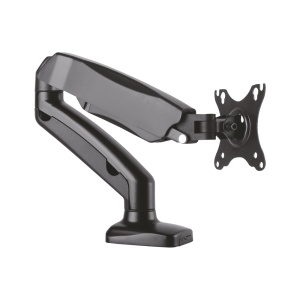 Halterung für LCD-Monitore – Tischmontage – Neigung: -45° bis +90°, Drehung um 180°, Drehung um 360° – Höhenverstellbar zwischen 160 mm und 410 mm – Maximale Belastung: 6,5 kg/Arm – Bildschirme 13 bis 27 Zoll