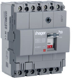 HDA101L - Disjuntor x160 TM 4P-4D 100A 18kA HAGER EAN:3250613136581