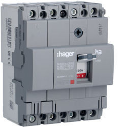HDA161L - Disjuntor x160 TM 4P-4D 160A 18kA HAGER EAN:3250613136628