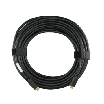 HDMI Cable - HDMI Male Type - Amplified and Armored - 25 m - Black Color - Anticorrosion Connectors