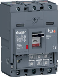 HES160JC - Disjuntor P160 LSI 3P-3D 160A 70kA HAGER EAN:3250613145668