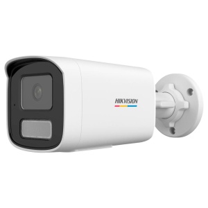 HIKVISION - Bullet Camera IP of Value Gamma - Resolution 4 Megapixel (2560x1440) - 4 mm lens: Colorvu: Inlaid Microphone - Hybrid Light 50 m | Poe IEEE802.3AF - Movement Detection 2.0 | IP67