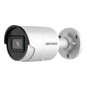 Hikvision cámara Bullet IP gama VALUE - Resolución 2 Megapíxel (1920x1080) - Lente 2.8 mm | Micrófono integrado - IR alcance 40 m | Detección de movimiento 2.0 - AcuSense | Face Capture - MicroSD | IP67 | IK10 | PoE