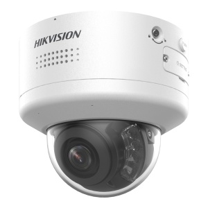 Hikvision câmara Dome IP gama PRO 6 MPx - Lente varifocal 2.8~12 mm | PTRZ motorizada - Sirene e luz dissuasiva | Microfone dual array - PoE+ | Áudio | Alarmes | ColorVu | MicroSD - Luz híbrida 40 m | Deteção de movimento 2.0 - AcuSense | Reconhecimento F