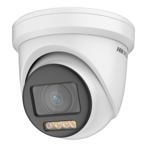Hikvision câmara Turret HDTVI Gama PRO - Resolução 1080p (1920x1080) - Lente varifocal 2.8~12 mm - ColorVu: Imagem a cores 24 horas - Luz branca alcance 40 m - IP68 | PoC