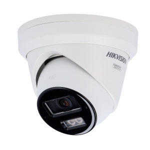 Hikvision Câmara Turret IP gama PRO - Resolução 4 Megapixel - Duas lentes numa 2.8/4 mm - Luz híbrida 30 m | Microfone duplo em matriz - AcuSense | Deteção de movimento 2.0 - Face capture | PoE | MicroSD | IP67 | NEMA 4X