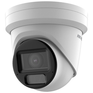 Hikvision Câmara Turret IP gama PRO - Resolução 8 Megapixel (3840x2160) - Lente varifocal motorizada 2.8~12 mm - Alcance da luz híbrida 40 m | PoE | MicroSD - Deteção de movimento 2.0 | AcuSense - Face Detection | Alarmes | Áudio | Microfone