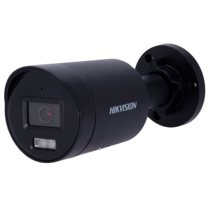HIKVISION - CAME BULLET IP de GAMA Pro - Résolution 4 Megapixel | Propulsé par Darkfighter - 2,8 mm Lens | Microphone intégré | Noir - gamma ir 40 m | Détection de mouvement 2.0 - ACUSENSE | Reconnaissance faciale | MicroSD | Pape