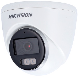 Hikvision - Dome 4en1 Valeur de la caméra - Résolution 3K (2960x1665) - Objectif 3,6 mm | Plage lumineuse hybride 40 m - Audio coaxial | Microphone intégré - IP67 imperméable