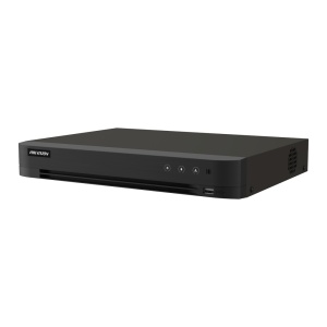 Hikvision DVR 5n1 gama VALUE - 8 CH HDTVI / HDCVI / AHD / CVBS - Até 16 CH IP - AcuSense | Áudio | Alarmes | AcuSearch - Deteção facial | Reconhecimento facial - 1 HDD | Saída HDMI 4K e VGA