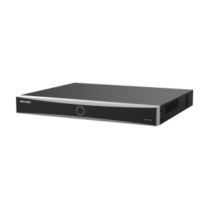 Hikvision gravador NVR 16 CH IP gama PRO - Resolução máxima 12 Mpx - AcuSearch | AcuSense | Reconhecimento facial - AcuSeek, pesquisa baseada em texto até 16CH - Áudio | Alarmes | 2 HDD - Largura de banda 160 Mbps