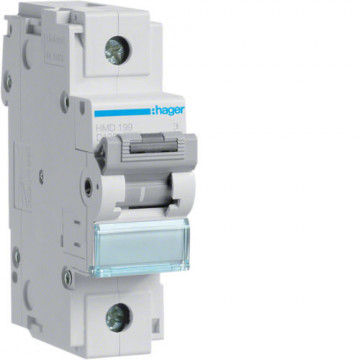 HMD199 - Criador 1P 125A D 15kA 1,5M HAGER Ean:3250613230272