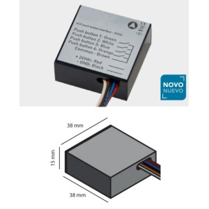 Interface de botao pressão Casambi 4CH EVO 24Vdc