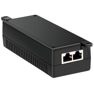 Inyector PoE - Entrada/Salida RJ45 10/100/1000 Mbps - Potencia 30 W - Distancia máxima 100 m - PoE/PoE+ IEEE802.3af/at - Estabilizado y protegido