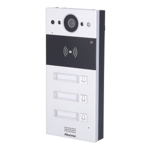 IP Video enquêtes - 2 MPX Chamber | Audio bidirectionnel - Ouverture avec carte dans / MF et NFC 2 relais - 3 appartements | Poe, standard SIP - Maintenance du cloud - Connexion du moniteur et plaques via le cloud