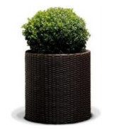 KETER 223742 POTE GRANDE DE RATTAN com base redonda