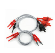 KIT14000 - HA014000 Kit incluindo 3 cabos banana de alta tensão para clipe jacaré (preto/vermelho/vermelho), 2 cabos banana de alta tensão para testar cabos (vermelho/vermelho) - 1,5 m de comprimento
