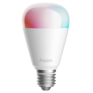 Lâmpada LED Aqara T2 (RGB CCT, E27)) - Zigbee 3.0 / Thread / Bluetooth - Suporta Matter - Requer o AQARA HUB 3.0 / Border Router - 25.000 Horas de vida - Compatível com Apple Homekit, Google, Alexa