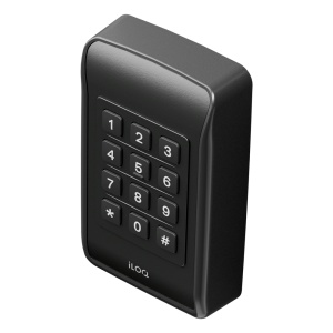 Lector de acceso - Acceso por tarjeta MF, NFC y PIN - Indicador LED y acústico - RS485 - Compatible con controladoras iLOQ - Apto para exterior IP67 | IK09
