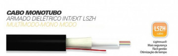 LMDF9X2BLG657A - Fibe Drop FTTH DX SM G657A Cable Black Veste 2 Guide Plastique et Figure 8 Metal 10 mètres Lightmax