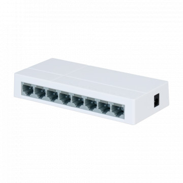 Marken-Fast-Ethernet-Switch – 8 RJ45-Ports – 10/100 Mbit/s Geschwindigkeit – verbesserte Pufferung für Video-Streaming – Plug-and-Play – Kunststoffgehäuse