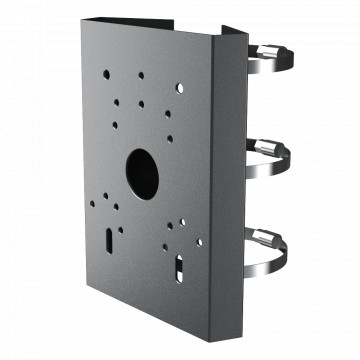 Mast / Safre Pole Support Smart - Pour les chambres Domo motorisées - Intervalle de diamètre 118 ~ 140 mm - Fabrication en acier stratifié SPCC - Couleur de gris - Câble Câble