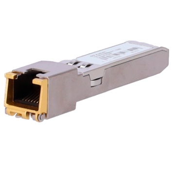 Módulo transceptor SFP padrão - Padrão Ethernet 1000Base-TX - Conector de tipo RJ45 integrado - Distância operacional até 100m - Interface baseada em cabo de cobre - Taxa de velocidade de até 1.25 Gbps