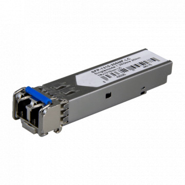 Módulo transceptor SFP - TRX 1310 nm - Fibra monomodo - Conector LC dúplex Upc - Máximo 20 km - 1.25Gb/s - 1000Base-LX