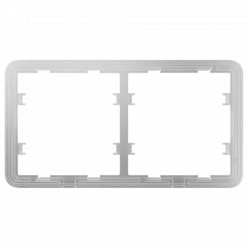 Moldura para dois dispositivos - Compatível com AJ-SIDEBUTTON ou AJ-SIDECOVER - Ajax - LightSwitch Frame (2 seats)